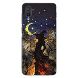 PrintiFy Samsung Galaxy A02 ile Uyumlu Vitray Cadı Saati Tasarımlı Şeffaf Silikon Kılıf