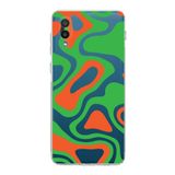 Printify Samsung Galaxy A02 Uyumlu Kamera Korumalı Kapak Renkli Desen E Tasarımlı Şeffaf Kılıf
