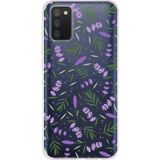 Printify Samsung Galaxy A02s İle Uyumlu 1mm Slim Fit Water Color 3 Baskılı Şeffaf Kılıf 048c