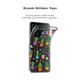 Printify Samsung Galaxy A02s İle Uyumlu 1mm Slim Fit Water Color 4 Baskılı Şeffaf Kılıf 048d