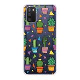 PrintiFy Samsung Galaxy A02s ile Uyumlu 1mm Slim Fit Water Color 4 Baskılı Şeffaf Kılıf
