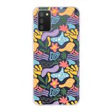 PrintiFy Samsung Galaxy A02s ile Uyumlu Kapak Memphis Desen - 2 Tasarımlı 1mm Fit Şeffaf Silikon Kılıf