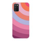 PrintiFy Samsung Galaxy A02s ile Uyumlu Kapak Renk Cümbüşü F Pembe Tasarımlı 1mm Fit Şeffaf Silikon Kılıf