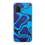 PrintiFy Samsung Galaxy A02s ile Uyumlu Kapak Renkli Desen C Mavi Tasarımlı 1mm Fit Şeffaf Silikon Kılıf