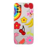PrintiFy Samsung Galaxy A02s ile Uyumlu Water Color 5 Kamera Korumalı Şeffaf Kılıf