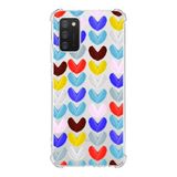 PrintiFy Samsung Galaxy A02s Uyumlu Water Color 1 Baskılı Şeffaf Köşe Korumalı Antişok Kılıf