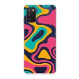 PrintiFy Samsung Galaxy A03s ile Uyumlu Kapak Renkli Desen B Turuncu Tasarımlı 1mm Fit Şeffaf Silikon Kılıf