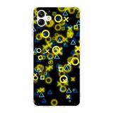 PrintiFy Samsung Galaxy A04 ile Uyumlu Kapak Semboller Tasarımlı 1mm Fit Şeffaf Silikon Kılıf