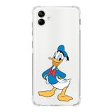 Printify Samsung Galaxy A04 Köşe Korumalı Antişok Kapak Donald Duck Tasarımlı Şeffaf Kılıf