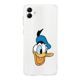Printify Samsung Galaxy A04 Uyumlu Kamera Korumalı Kapak Donald Duck A Tasarımlı Şeffaf Kılıf
