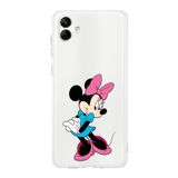 Printify Samsung Galaxy A04 Uyumlu Kamera Korumalı Kapak Minnie Mouse F Tasarımlı Şeffaf Kılıf