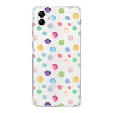 Printify Samsung Galaxy A04 Uyumlu Water Color 6 Baskılı Şeffaf Köşe Korumalı Antişok Kılıf