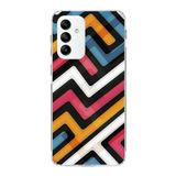 PrintiFy Samsung Galaxy A04S ile Uyumlu Kapak Labirent Grafiti Tasarımlı 1mm Fit Şeffaf Silikon Kılıf