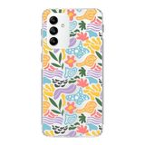 PrintiFy Samsung Galaxy A04S ile Uyumlu Kapak Memphis Desen - 2 Tasarımlı 1mm Fit Şeffaf Silikon Kılıf