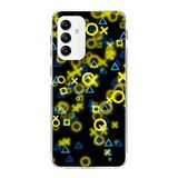 PrintiFy Samsung Galaxy A04S ile Uyumlu Kapak Semboller Tasarımlı 1mm Fit Şeffaf Silikon Kılıf