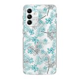 Printify Samsung Galaxy A04S Kamera Korumalı Kapak Floral Su Yeşili Tasarımlı Şeffaf Kılıf