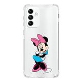 Printify Samsung Galaxy A04S Köşe Korumalı Antişok Kapak Minnie Mouse Tasarımlı Şeffaf Kılıf
