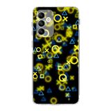 Printify Samsung Galaxy A04S Uyumlu Kamera Korumalı Kapak Grafiti E Tasarımlı Şeffaf Kılıf