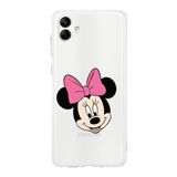 Printify Samsung Galaxy A05 Uyumlu Kamera Korumalı Kapak Minnie Mouse C Tasarımlı Şeffaf Kılıf