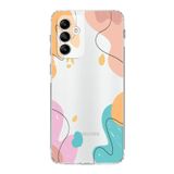 Printify Samsung Galaxy A05s Uyumlu Kamera Korumalı Kapak Karışık Renkler Tasarımlı Şeffaf Kılıf