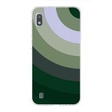 PrintiFy Samsung Galaxy A10 ile Uyumlu Kapak Renk Cümbüşü C Haki Tasarımlı 1mm Fit Şeffaf Silikon Kılıf