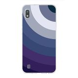 PrintiFy Samsung Galaxy A10 ile Uyumlu Kapak Renk Cümbüşü E Mavi Tasarımlı 1mm Fit Şeffaf Silikon Kılıf