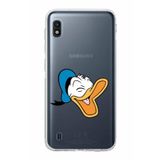 Printify Samsung Galaxy A10 Uyumlu Kamera Korumalı Kapak Donald Duck E Tasarımlı Şeffaf Kılıf