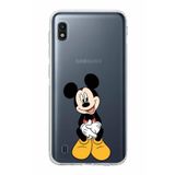 Printify Samsung Galaxy A10 Uyumlu Kamera Korumalı Kapak Mickey Mouse A Tasarımlı Şeffaf Kılıf