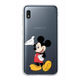 Printify Samsung Galaxy A10 Uyumlu Kamera Korumalı Kapak Mickey Mouse C Tasarımlı Şeffaf Kılıf