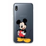 Printify Samsung Galaxy A10 Uyumlu Kamera Korumalı Kapak Mickey Mouse E Tasarımlı Şeffaf Kılıf