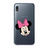 Printify Samsung Galaxy A10 Uyumlu Kamera Korumalı Kapak Minnie Mouse C Tasarımlı Şeffaf Kılıf