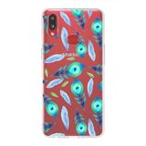 PrintiFy Samsung Galaxy A10s ile Uyumlu 1mm Slim Fit Nazar Boncuğu 3 Baskılı Şeffaf Kılıf
