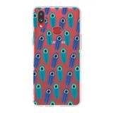PrintiFy Samsung Galaxy A10s ile Uyumlu 1mm Slim Fit Nazar Boncuğu 4 Baskılı Şeffaf Kılıf