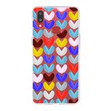 PrintiFy Samsung Galaxy A10s ile Uyumlu 1mm Slim Fit Water Color 1 Baskılı Şeffaf Kılıf