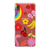 PrintiFy Samsung Galaxy A10s ile Uyumlu 1mm Slim Fit Water Color 5 Baskılı Şeffaf Kılıf