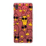 PrintiFy Samsung Galaxy A10s ile Uyumlu Kapak Duck Tasarımlı 1mm Fit Şeffaf Silikon Kılıf