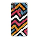 PrintiFy Samsung Galaxy A10s ile Uyumlu Kapak Labirent Grafiti Tasarımlı 1mm Fit Şeffaf Silikon Kılıf