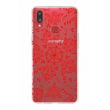 PrintiFy Samsung Galaxy A10s ile Uyumlu Kapak Nostalji Desen - E Tasarımlı 1mm Fit Şeffaf Silikon Kılıf