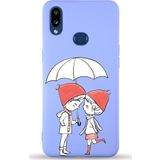 PrintiFy Samsung Galaxy A10s Uyumlu Lansman Kılıf Aşk Tasarımlı İçi Kadife Kapak lila