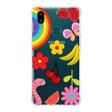 PrintiFy Samsung Galaxy A10s Uyumlu Water Color 5 Baskılı Şeffaf Köşe Korumalı Antişok Kılıf