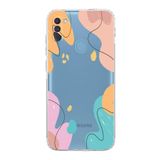 Printify Samsung Galaxy A11 Kamera Korumalı Kapak Karışık Renkler Tasarımlı Şeffaf Kılıf