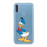 Printify Samsung Galaxy A11 Uyumlu Kamera Korumalı Kapak Donald Duck D Tasarımlı Şeffaf Kılıf