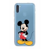 Printify Samsung Galaxy A11 Uyumlu Kamera Korumalı Kapak Mickey Mouse E Tasarımlı Şeffaf Kılıf