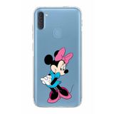 Printify Samsung Galaxy A11 Uyumlu Kamera Korumalı Kapak Minnie Mouse F Tasarımlı Şeffaf Kılıf