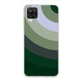 PrintiFy Samsung Galaxy A12 ile Uyumlu Kapak Renk Cümbüşü C Haki Tasarımlı 1mm Fit Şeffaf Silikon Kılıf