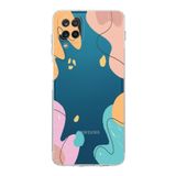 Printify Samsung Galaxy A12 Kamera Korumalı Kapak Karışık Renkler Tasarımlı Şeffaf Kılıf
