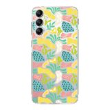 PrintiFy Samsung Galaxy A14 ile Uyumlu Kapak Memphis Desen - 3 Tasarımlı 1mm Fit Şeffaf Silikon Kılıf