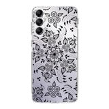 PrintiFy Samsung Galaxy A14 ile Uyumlu Kapak Nostalji Desen - B Tasarımlı 1mm Fit Şeffaf Silikon Kılıf