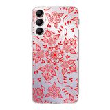 PrintiFy Samsung Galaxy A14 ile Uyumlu Kapak Nostalji Desen - E Tasarımlı 1mm Fit Şeffaf Silikon Kılıf