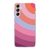 PrintiFy Samsung Galaxy A14 ile Uyumlu Kapak Renk Cümbüşü F Pembe Tasarımlı 1mm Fit Şeffaf Silikon Kılıf